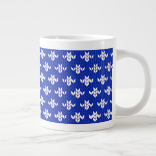 Caneca De Café Grande SCANDIA BLUE KNIT Big Mug