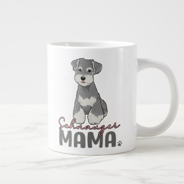 Caneca De Café Grande Schnauzer Mama (Direita)
