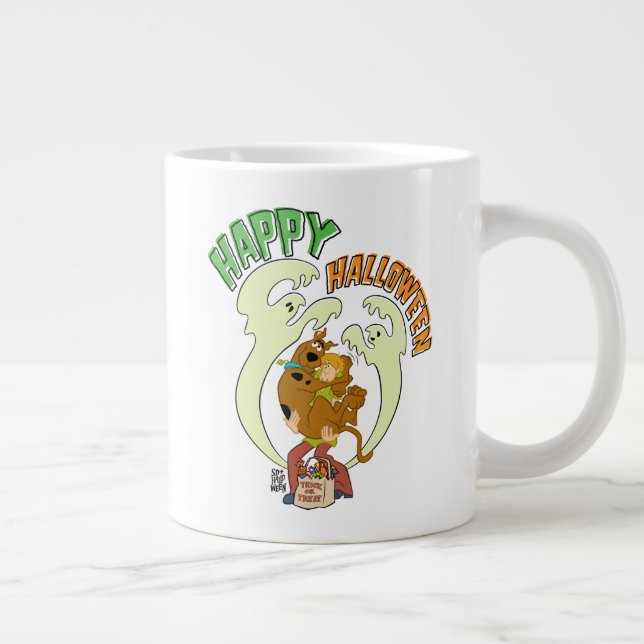 Caneca De Café Grande Scooby-Doo | Feliz Dia das Bruxas (Direita)