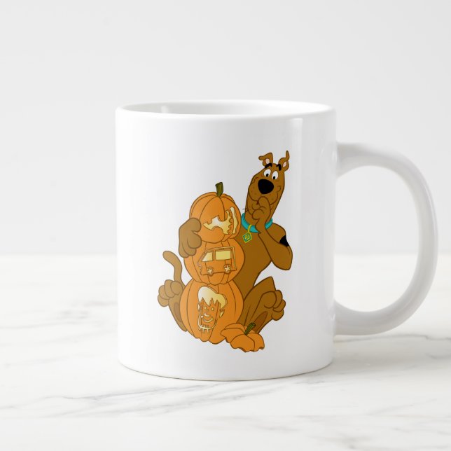 Caneca De Café Grande Scooby-Doo| Halloween Jack-O-Lanterna (Direita)