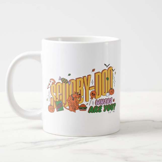 Caneca De Café Grande Scooby-Doo Halloween Snack Logo (Esquerda)
