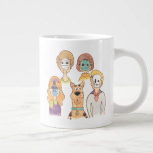 Caneca De Café Grande Scooby-Doo Nossos Máscaras de Halloween