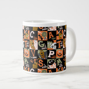 Caneca De Café Grande Scooby-Doo Padrão de Halloween