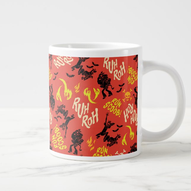Caneca De Café Grande Scooby-Doo | Ruh Roh Run Scoob! Padrão (Direita)