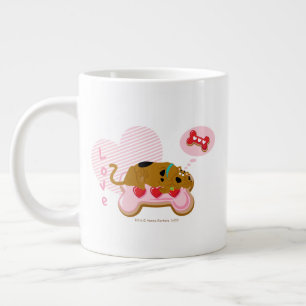 Caneca De Café Grande Scooby-Doo - Snacks Scooby Decorados do Coração