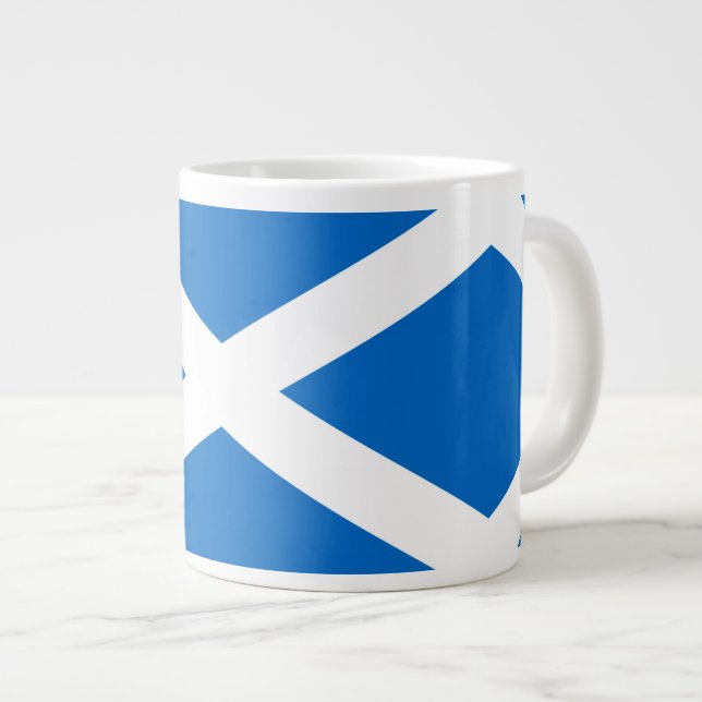 Caneca De Café Grande Scottish Cross Scotland Cors (Frente Esquerda)