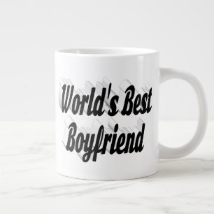 Caneca De Café Grande script namorado preto