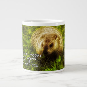 Caneca De Café Grande Se eu tenho que repetir hoje sobre & sobre outra