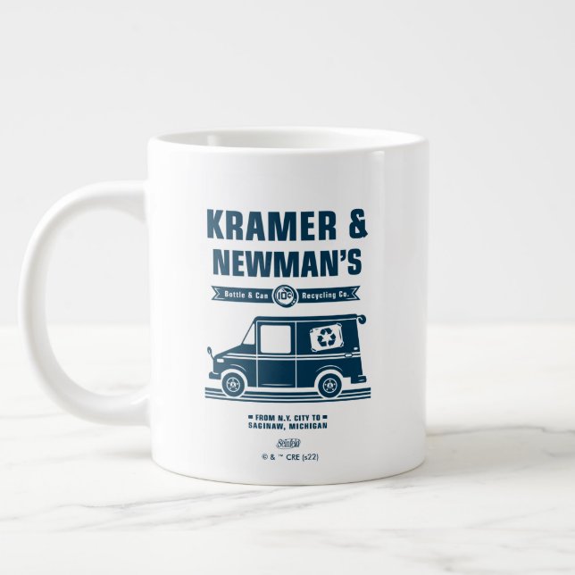 Caneca De Café Grande Seinfeld | Kramer & Newman's Reciclagem Co. (Esquerda)