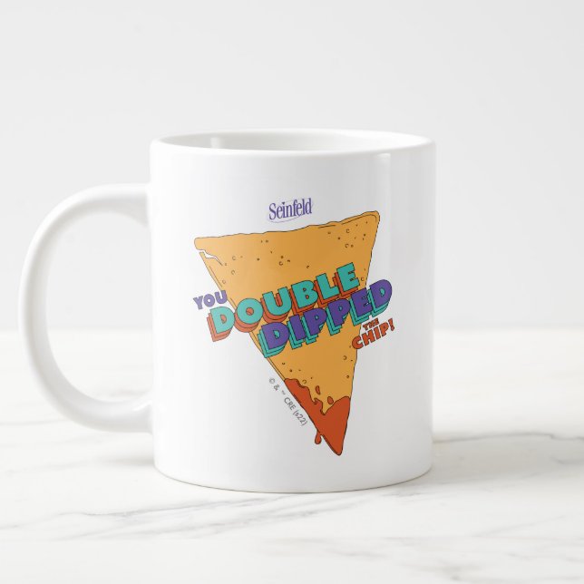 Caneca De Café Grande Seinfeld | Você Dipou o chip duas vezes (Esquerda)