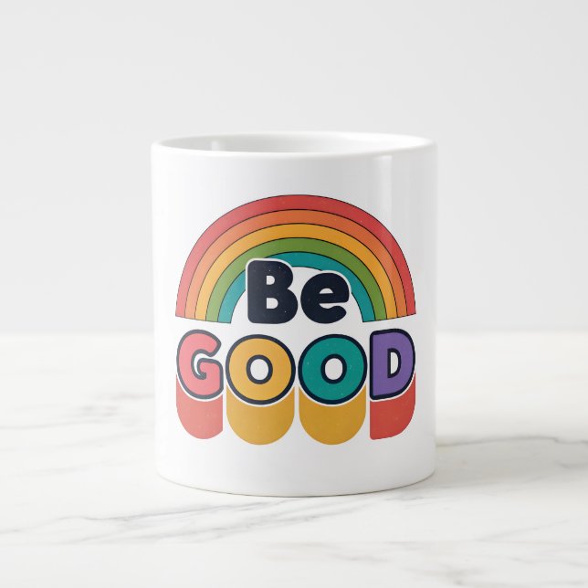 Caneca De Café Grande Seja bom (Frente)