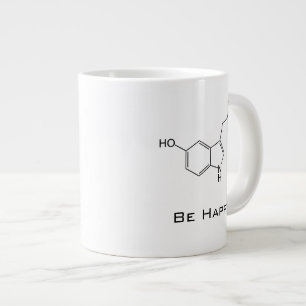 Caneca De Café Grande Seja feliz! Mug Extra Grande