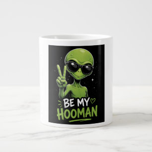 Caneca De Café Grande Seja Meu Hooman 👽