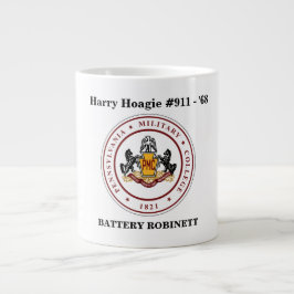 Caneca De Café Grande + Selo personalizado de JUMBO branco de 20 oz Mug