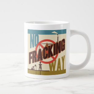 Caneca De Café Grande Sem Caminho de Fracking