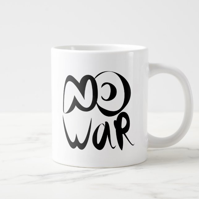 Caneca De Café Grande Sem guerra (Direita)