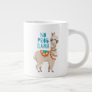 Caneca De Café Grande Sem Prob Llama