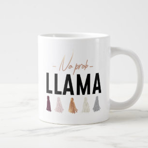 Caneca De Café Grande Sem Prob Llama  Bruxelas Dourada