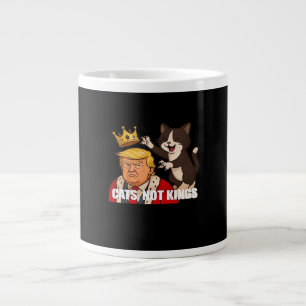 Caneca De Café Grande Sem Reis Anti Gatos Estilo Clássico Divertido