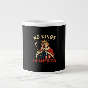 Caneca De Café Grande Sem Reis Na América Anti-Donald Dia Sem Reis Turma