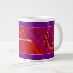 CANECA DE CAFÉ GRANDE SENHORA EM VERMELHO JUMBO SOUP MUG - ACESSÓRIOS