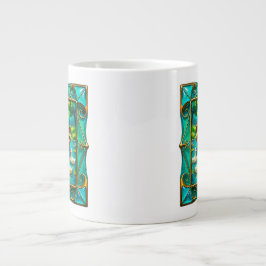 Caneca De Café Grande Senhora Remando Tranquilidade