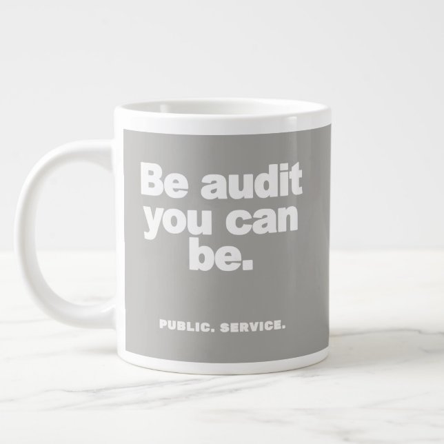 Caneca De Café Grande Ser Auditoria Pode Ser - Mug (Esquerda)