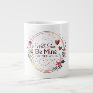 Caneca De Café Grande Serás Minha – Uma Promessa Atemporal de Amor