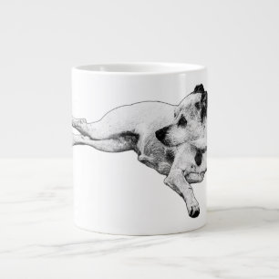 Caneca De Café Grande Serene Terrier Moment