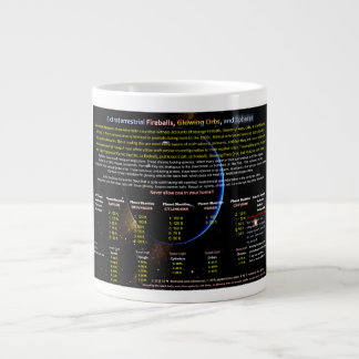 Caneca De Café Grande Série OVNI: Bolas de Fogo, Orbes e Esferas Alieníg