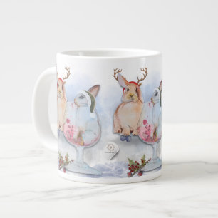 Caneca De Café Grande "Série Pipa & Marlow" impressão Boganhues