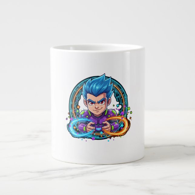 Caneca De Café Grande Sério Sobre Jogos Divertidos  (Frente)
