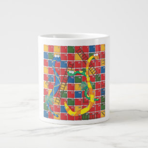 Caneca De Café Grande Serpentes e Escadas