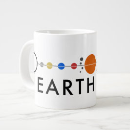 Caneca De Café Grande Setor Terra Jumbo Café Mug
