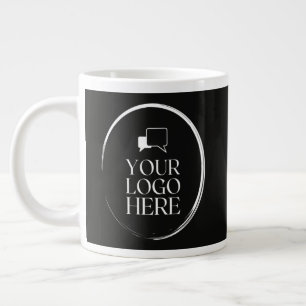 Caneca De Café Grande Seu Logotipo Aqui Moderno