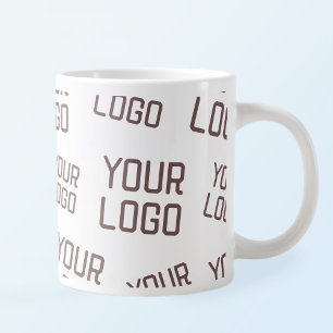 Caneca De Café Grande Seu logotipo de design ou negócios Colocação ale