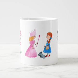Caneca De Café Grande Seu Nome Bruxa Boa ou Bruxa Má? Café Pessoal