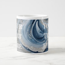 Seu Texto Aqui Jumbo Mug Texto Personalizado Mug