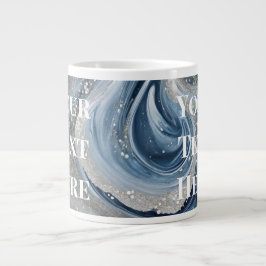 Caneca De Café Grande Seu Texto Aqui Jumbo Mug Texto Personalizado Mug