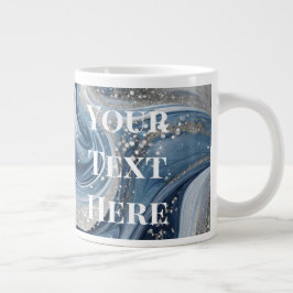 Caneca De Café Grande Seu Texto Aqui Jumbo Mug Texto Personalizado Mug