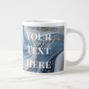 Caneca De Café Grande Seu Texto Aqui Jumbo Mug Texto Personalizado Mug