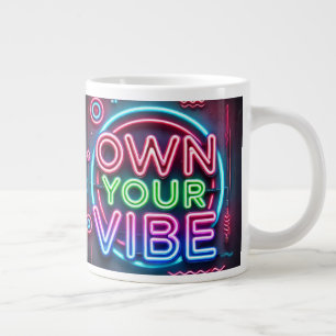 Caneca De Café Grande Seu Vibe - Neon Jumbo Mug