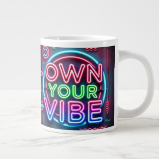 Caneca De Café Grande Seu Vibe - Neon Jumbo Mug