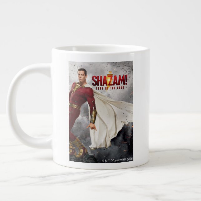 Caneca De Café Grande SHAZAM! Fury of the Gods | Hang Loose Movie Poster (Esquerda)