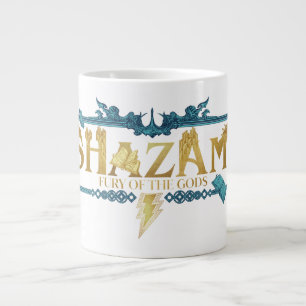Caneca De Café Grande SHAZAM! Fury of the Gods Logotipo mítico