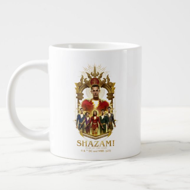 Caneca De Café Grande SHAZAM! Fury of the Gods | Ornamentado SHAZAMily F (Esquerda)