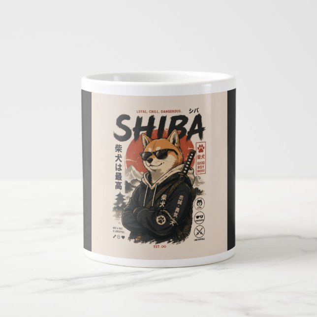 CANECA DE CAFÉ GRANDE SHIBA O PROTETOR (Frente)