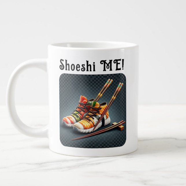 Caneca De Café Grande Shoeshi ME - Sneaker Sushi Único (Esquerda)
