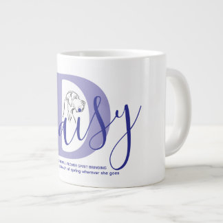 Caneca De Café Grande Significado do Nome Daisy Monograma