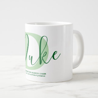 Caneca De Café Grande Significado do Nome Duke Monograma